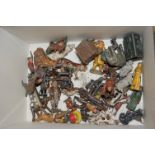 A quantity of various painted lead figures by Britains to include zoo animals and farm animals etc