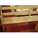 A 19TH CENTURY pine long ***QUAKER MEETING ROOM BENCH***,