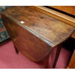 A George III mahogany dropleaf occasional table,