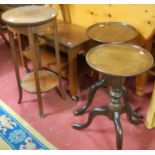 Occasional furniture to include; a mahogany low two tier occasional table,