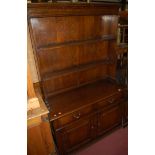 A contemporary joined oak dresser,