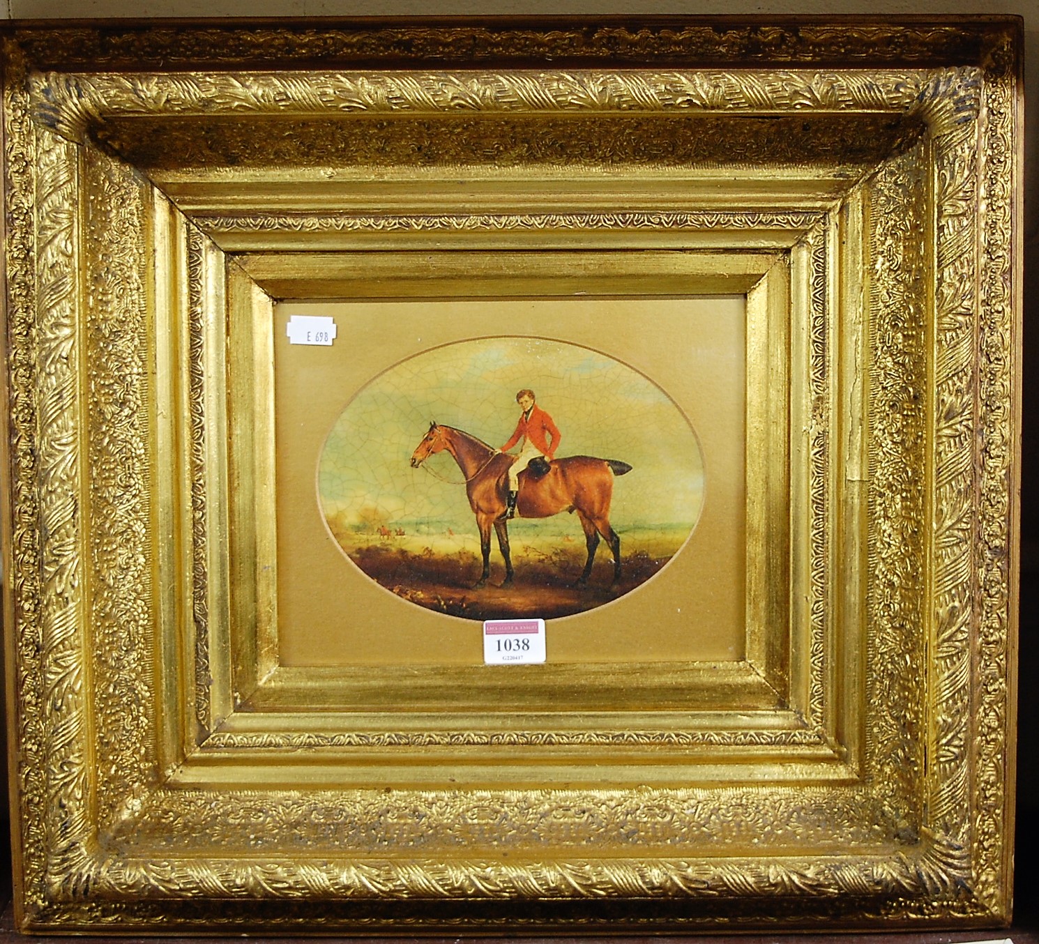 After Stubbs - reproduction gilt framed print