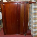 An Edwardian walnut double bedstead,