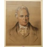 19th century English school - bust portrait of a gentleman, pastel,
