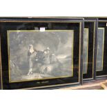A set of four Victorian monochrome prints - The Brigand