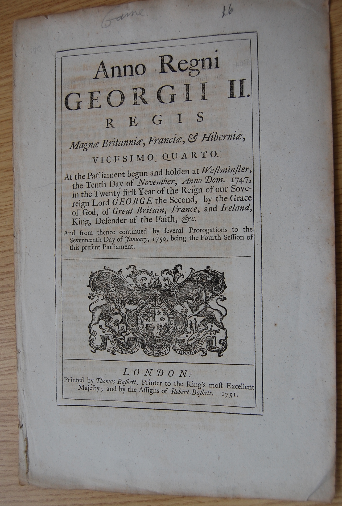 Act of Parliament 1726 for regulation of linen and hempen manufacture in Scotland, - Image 3 of 4