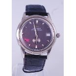 A Tissot officially certified gents steel cased chronometer,