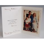 HRH Charles, Prince of Wales, and HRH Diana, Princess of Wales, Christmas greetings card,