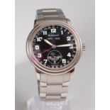 A gents Blancpain steel cased military moonphase wristwatch,