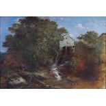 Frederick Richard Lee RA (1798-1879) - Holy Street Mill, Chagford Devon, oil on canvas,