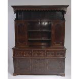 An 18th century oak dresser,