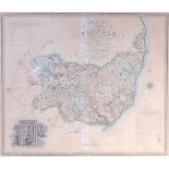 C & J Greenwood - Map of the County of Suffolk from an actual survey made in the years 1823 & 1824,