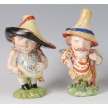 A pair of early 19th century pearlware figures of Mansion House dwarves,