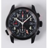 A Bremont steel cased gents Air Mission command chronometer, having black anodised case,