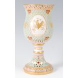 A Royal Worcester reticulated porcelain goblet, probably by George Owen,