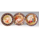 A late 19th century Vienna porcelain cabinet plate,