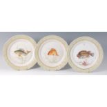 A set of thirteen Royal Copenhagen Fauna Danica fish plates,