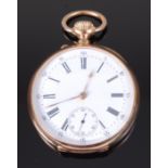 A Vacheron & Constantin yellow metal cased gents open faced pocket watch,