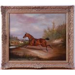 *Follower of J F Herring Snr - Extensive hunting scene with loose horse to the foreground,