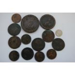 Great Britain, mixed lot of George III and later coins, to include; 1797 George III cartwheel