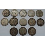 Great Britain, quantity of George IV and Victoria silver shillings, to include; young head and