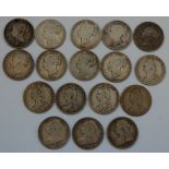 Great Britain, 17 Victoria half crowns, including young head examples (17)
