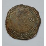 England, Charles I Tower mint 1639-40 sixpence (gF) (1)