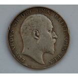 Great Britain, 1904 half crown, Edward VII, rev. crowned coat of arms within legend and above
