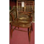 A fruitwood Mendlesham chair