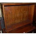 A mahogany freestanding open bookshelf,