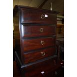 A Stag Minstrel four drawer bedside chest,