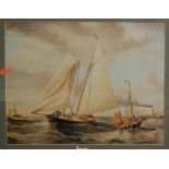 Four various yachting lithographs to include;