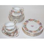 A Paragon part tea service in the Country Lane pattern