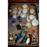 A box of miscellaneous china and glass to include; Royal Doulton George V Coronation beaker,