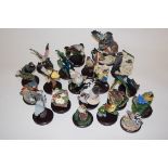 A collection of assorted Country Bird Collection resin bird figures, to include; Sandmartin,