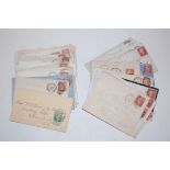 A collection of assorted Victorian hand-written letters in envelopes,