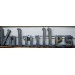 A French forged metal sign 'Valaille', w.