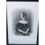 After J Hayter - Monochrome portrait engraving of Lady Cowper; and two others (3),