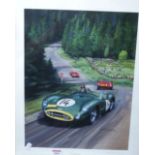 Michael Turner - Sporting print for the 1957 Nurburging 1000km Race;