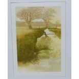 Michael Carlo - River, lithograph, signed, numbered and titled in pencil to the margin,