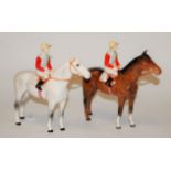 A Beswick figure of a horse and jockey, model No.