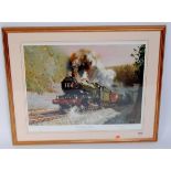 2 Framed and Glazed Terrence Cuneo Prints, to include Cathedrals Express,