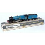 A Wrenn W2223 BR blue 'Windsor Castle' engine and tender with instructions,