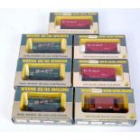 Wrenn Boxed Wagon Group, 7 examples, to include 3x W4313 Gunpowder Van,