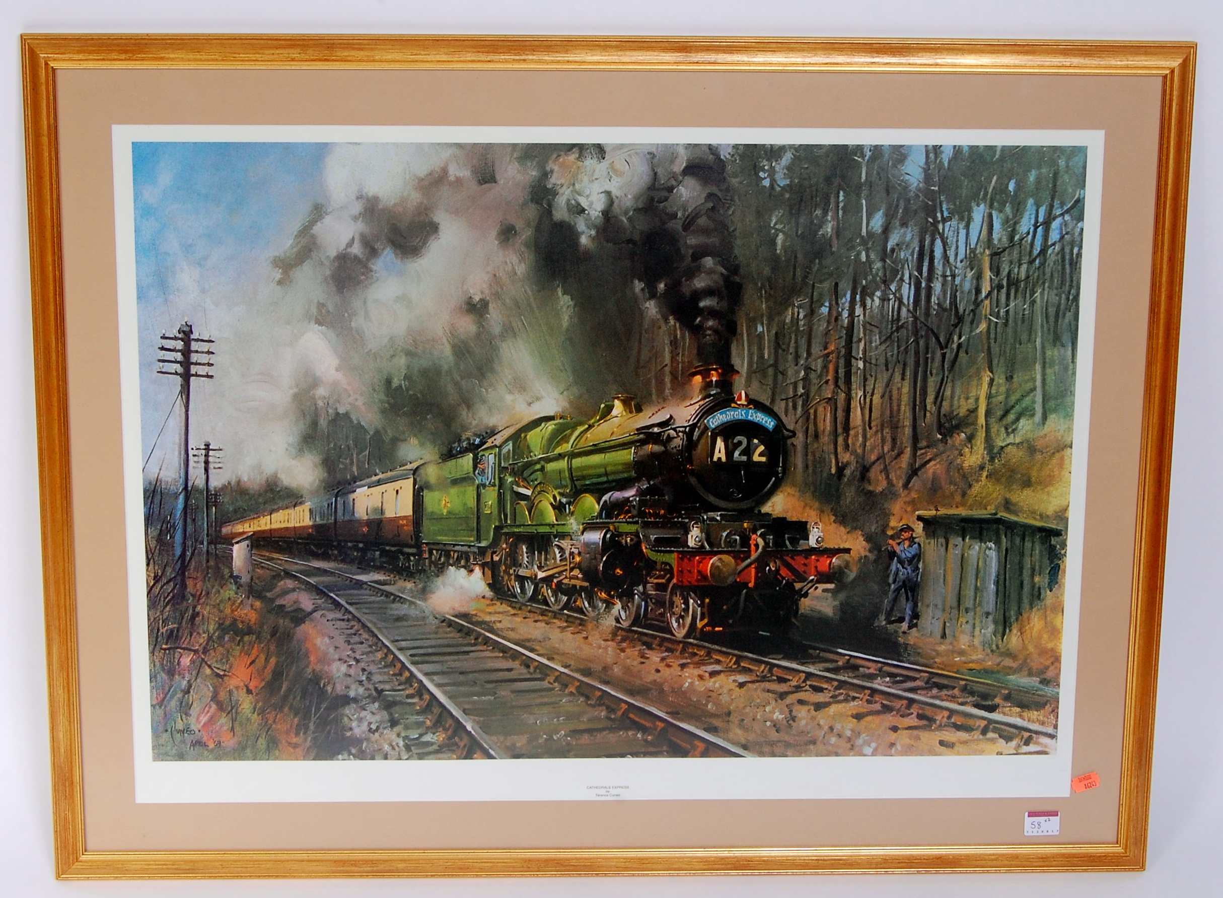 2 Framed and Glazed Terrence Cuneo Prints, to include Cathedrals Express, - Image 2 of 2