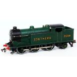 A Hornby Dublo EDL7 tank engine Southern post war green No.