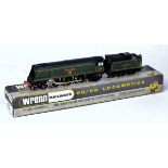 Wrenn W2266AX BR green streamlined 'City of Wells' engine and tender, with instructions, packer No.