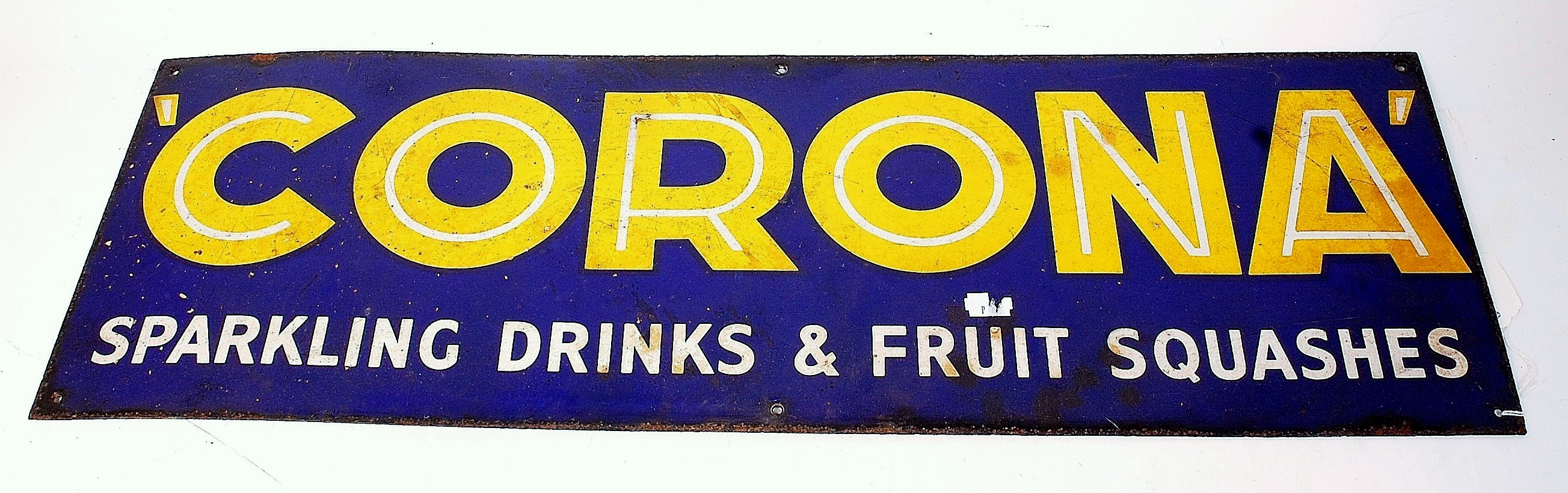 An original Corona Sparkling Drinks Enamel Sign,