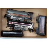 Marx American streamlined steam outline grey/black with maroon stripe 2-4-2 electric loco No.
