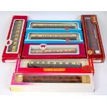 7 various boxed 00 gauge coaches, mixed regions and liveries,